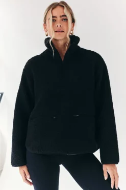 Borg Lined Half Zip Up Fleece