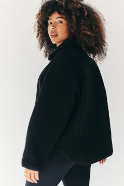 Borg Lined Half Zip Up Fleece