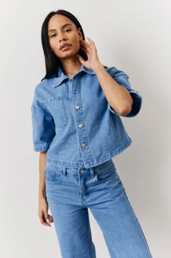 Boxy Denim Shirt