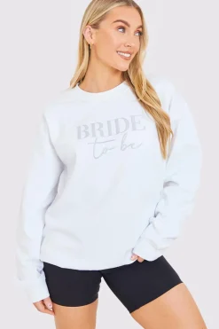 Bride to Be Crew Slogan Sweatshirt