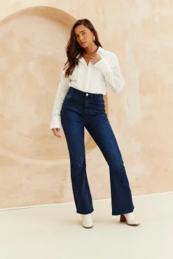 Broderie Shirt Bodysuit