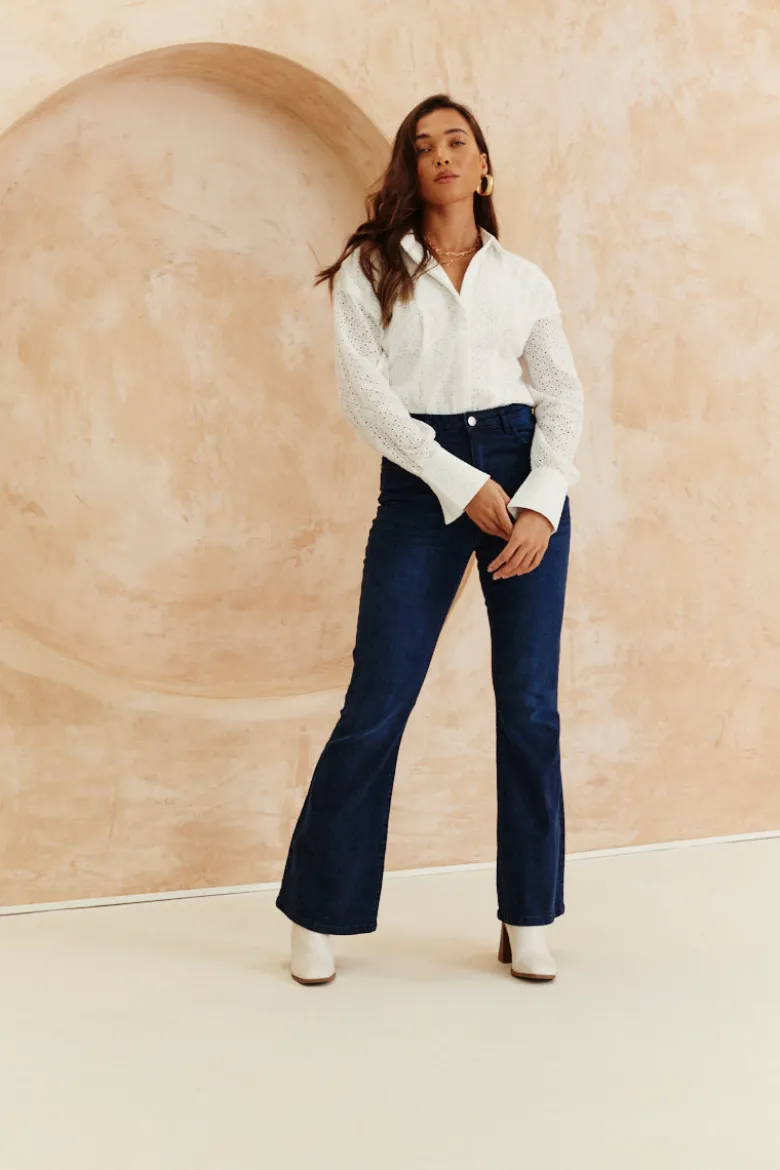 Broderie Shirt Bodysuit