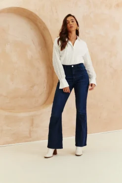 Broderie Shirt Bodysuit