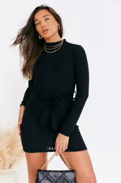 Brushed Rib Bodycon Dress