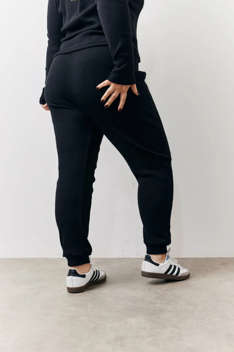 Brushed Rib Co Ord Slim Joggers
