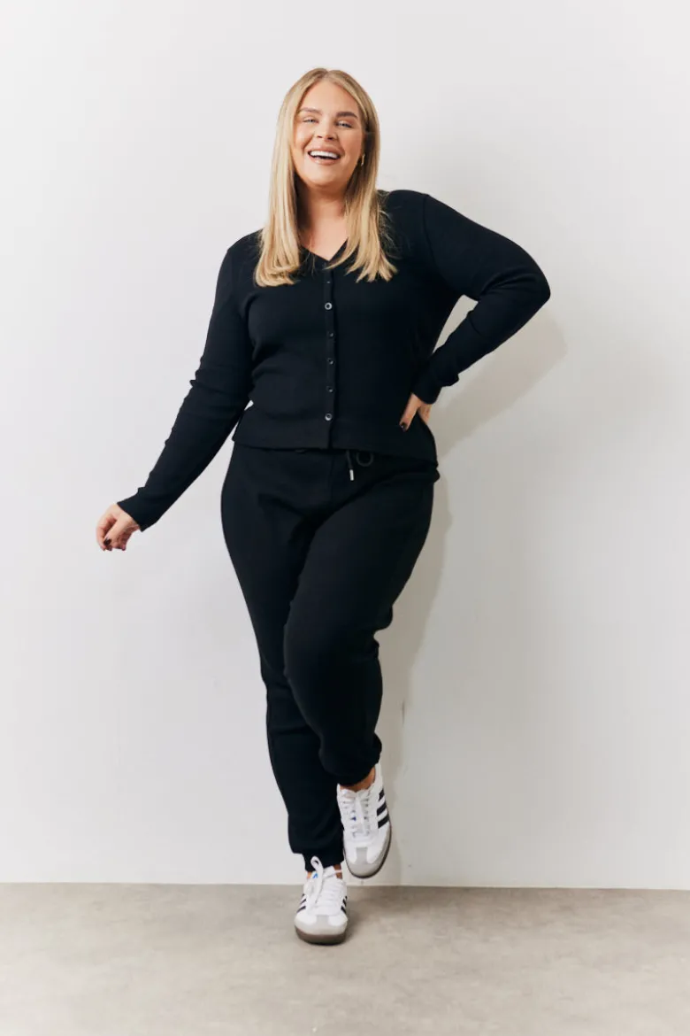 Brushed Rib Co Ord Slim Joggers