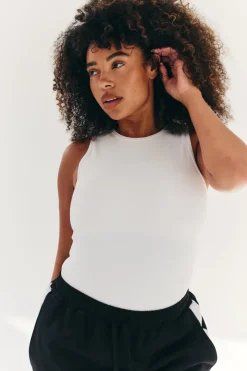 Built In Bra Sculpt & Control Racer Neck Bodysuit