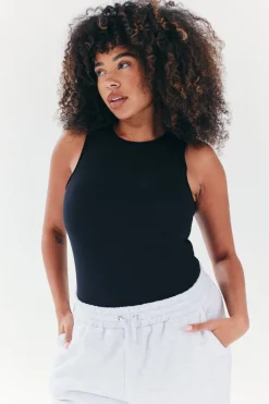 Built In Bra Sculpt & Control Racer Neck Bodysuit