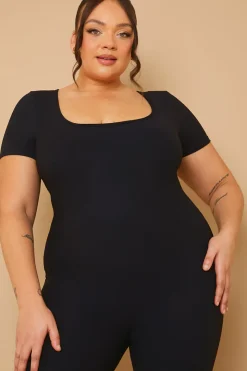 Built-In Bra Short Sleeve Sculpt and Control Unitard