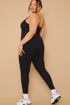 Built-In Bra Strappy Sculpt and Control Unitard