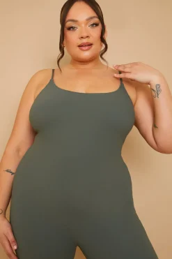 Built-In Bra Strappy Sculpt and Control Unitard