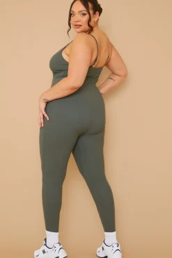 Built-In Bra Strappy Sculpt and Control Unitard