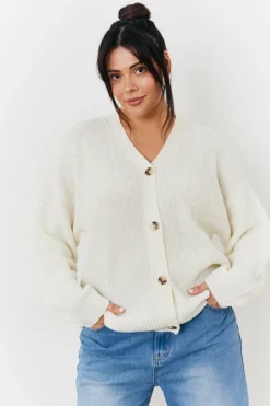 Button Front Knit Cardigan