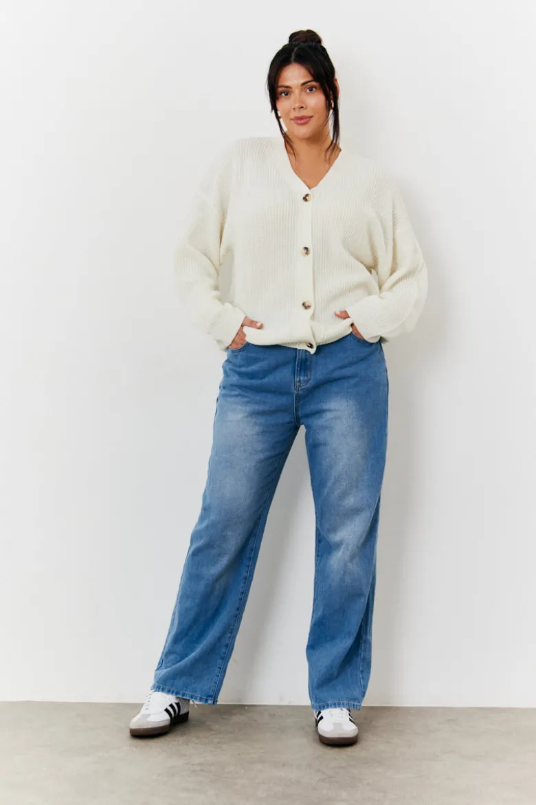 Button Front Knit Cardigan