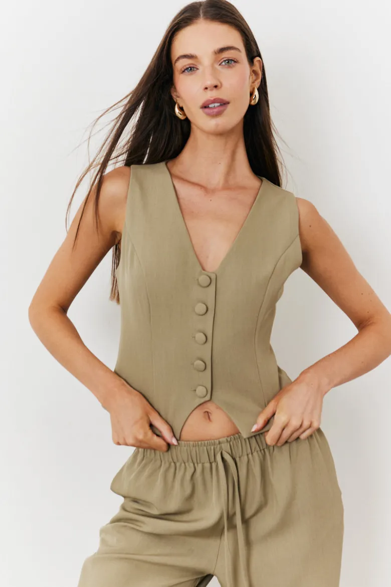 Button Through Waistcoat