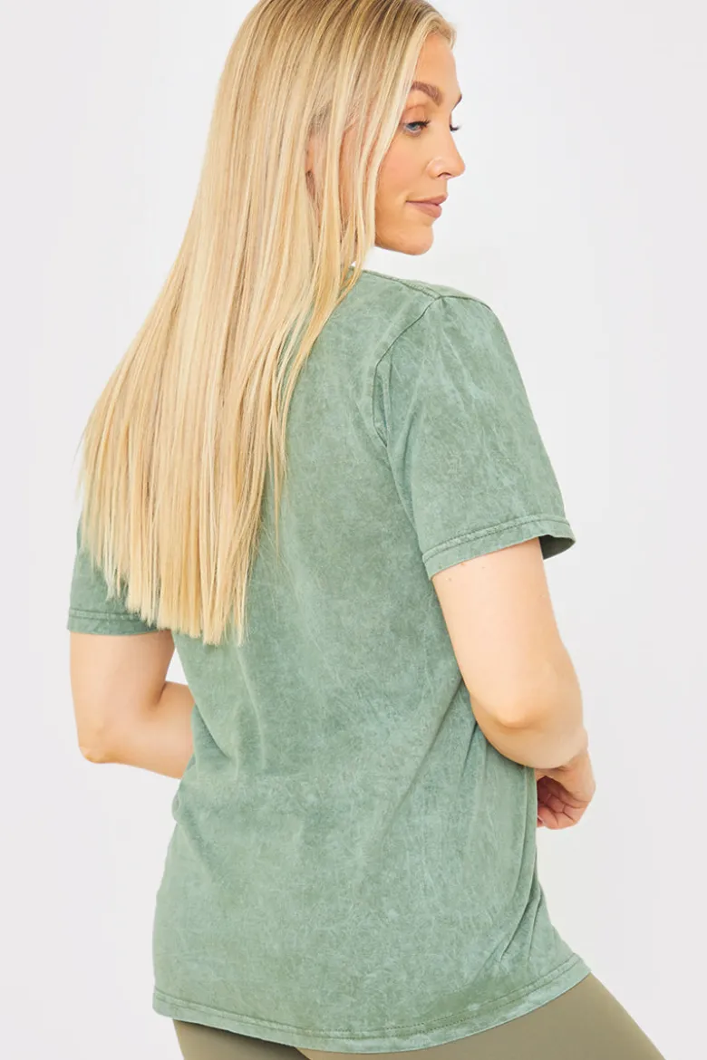 Calabasas' Acid Wash Slogan T-Shirt