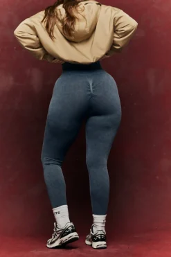 Charcoal Grey Seamless High Waist Bum Boosting Leggings