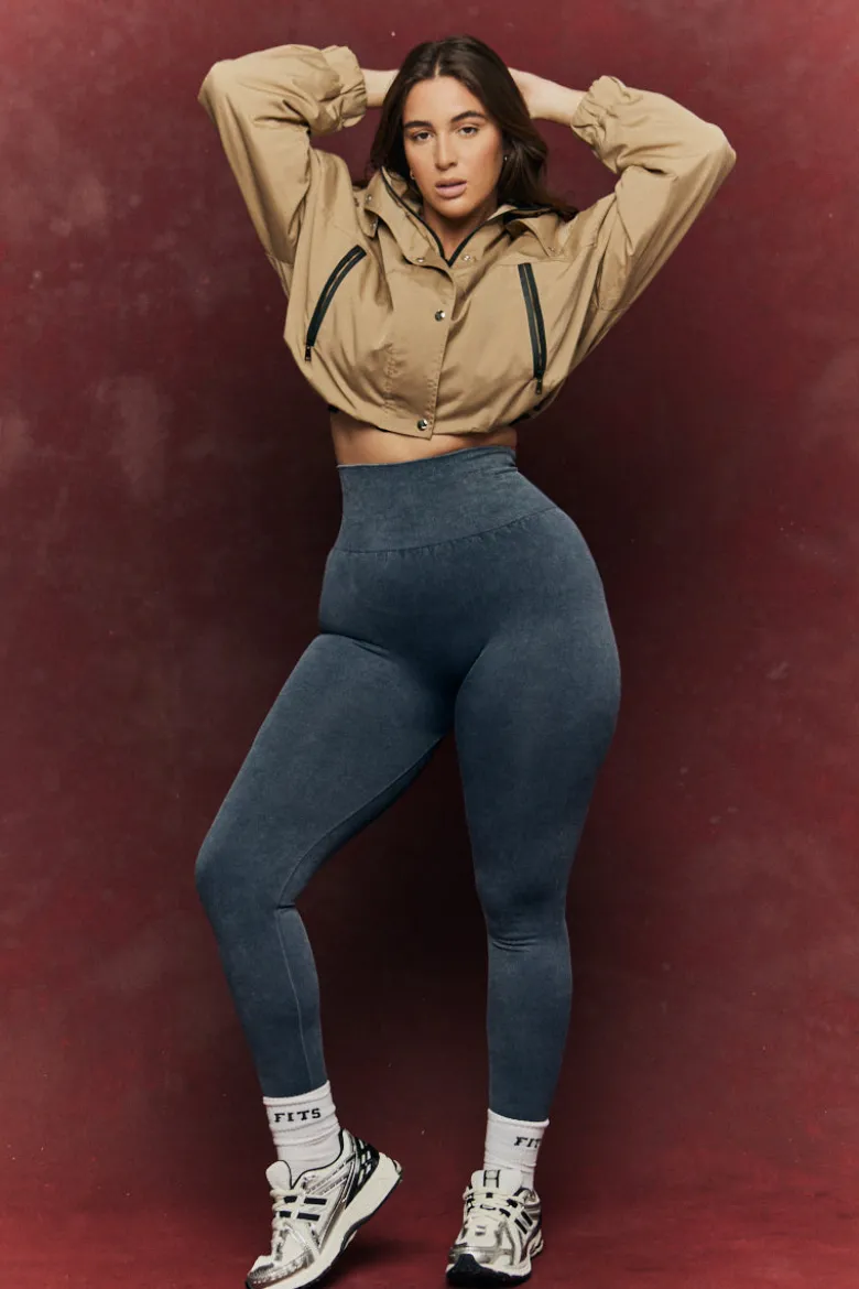 Charcoal Grey Seamless High Waist Bum Boosting Leggings