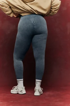 Charcoal Grey Seamless High Waist Bum Boosting Leggings