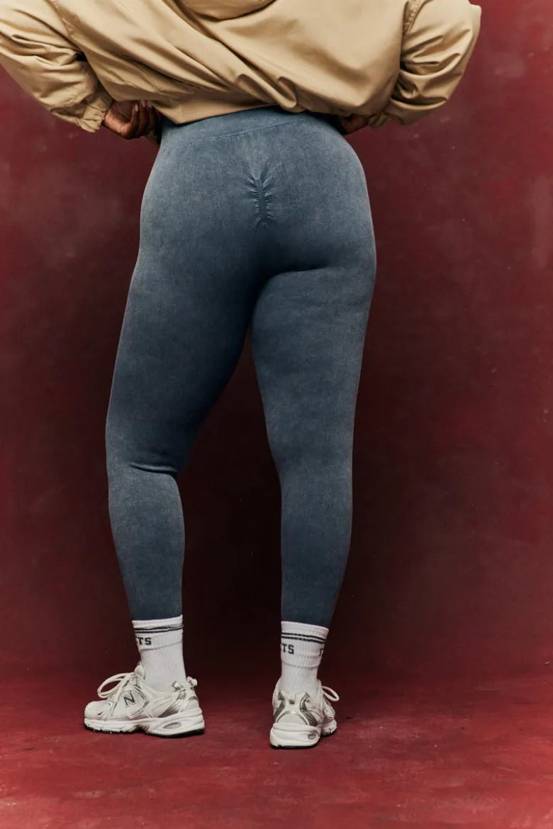 Charcoal Grey Seamless High Waist Bum Boosting Leggings