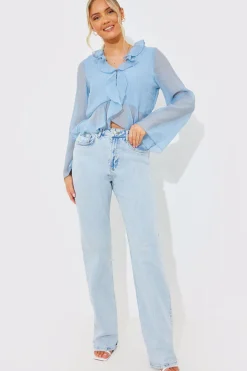Chiffon Frill Blouse