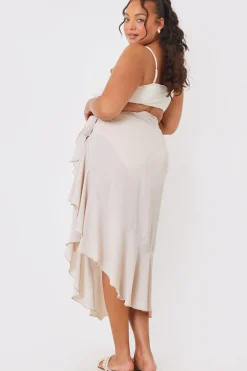 Chiffon Frill Detail Wrap Sarong