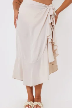 Chiffon Frill Detail Wrap Sarong