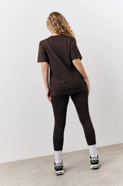Chocolate Crew Neck Active Co-Ord T-Shirt