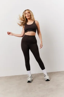 Chocolate High Waisted Co-Ord Leggings