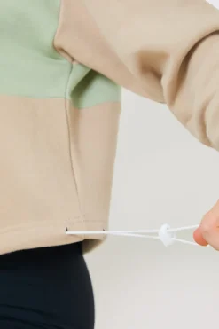 Colourblock Half Zip Sweatshirt