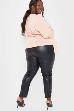Contour' Leather Look Leggings