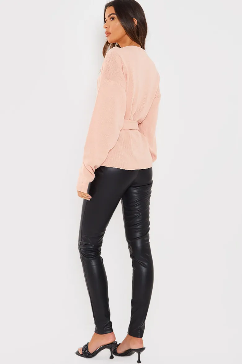 Contour' Leather Look Leggings