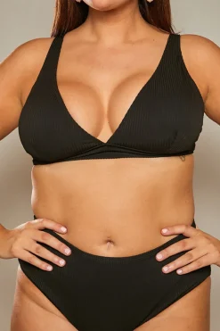 Contour Rib High Waist High Leg Bikini Bottom
