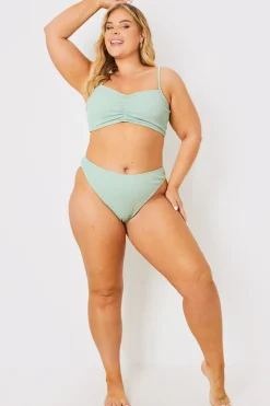 Control Crinkle Boomerang Bikini Bottom