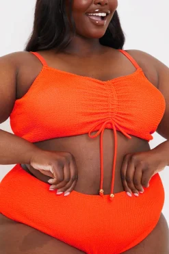 Control Textured High Waist Bikini Bottom