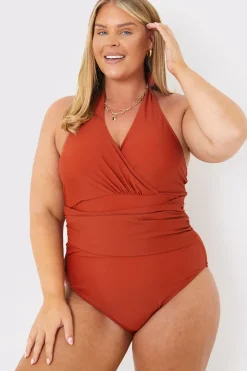 Control Twist Front Swimsuit