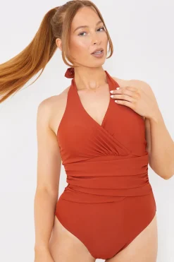 Control Twist Front Swimsuit