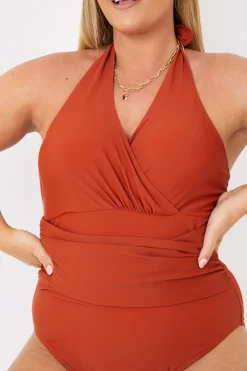 Control Twist Front Swimsuit
