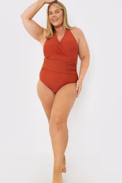 Control Twist Front Swimsuit