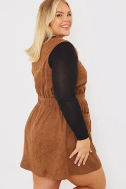 Corduroy Pinafore Dress