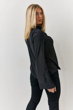 Cowl Neck Draped Blouse
