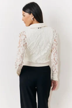 Cream Lace Shirt