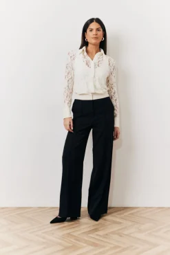 Cream Lace Shirt