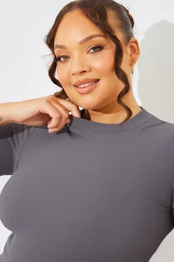Crew Neck Short Sleeve Rib Top