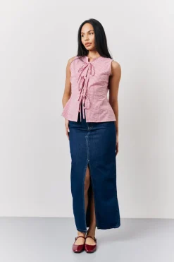Denim Maxi Skirt