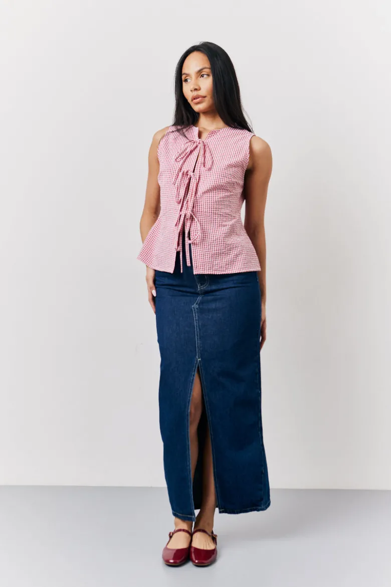 Denim Maxi Skirt