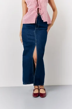 Denim Maxi Skirt