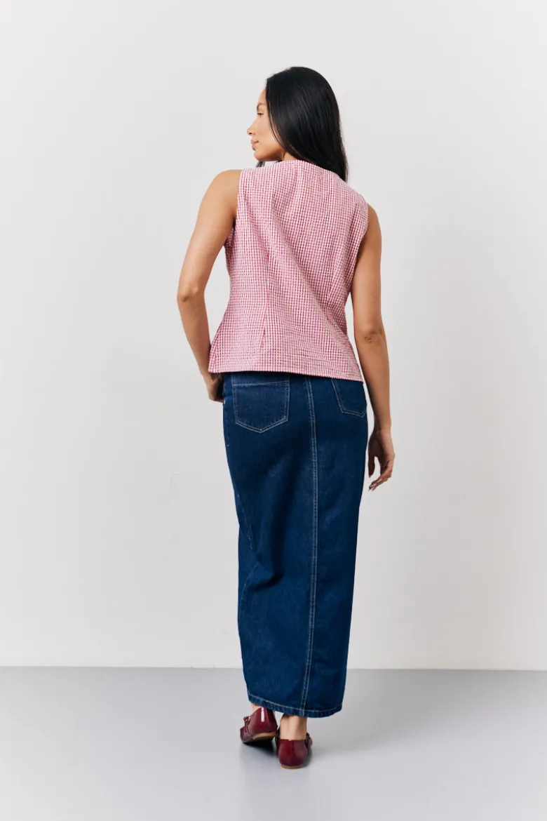Denim Maxi Skirt