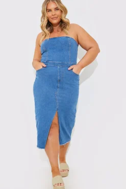 Denim Midi Dress
