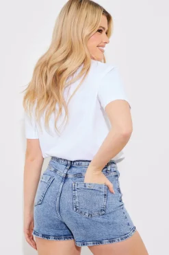 Denim Mom Short